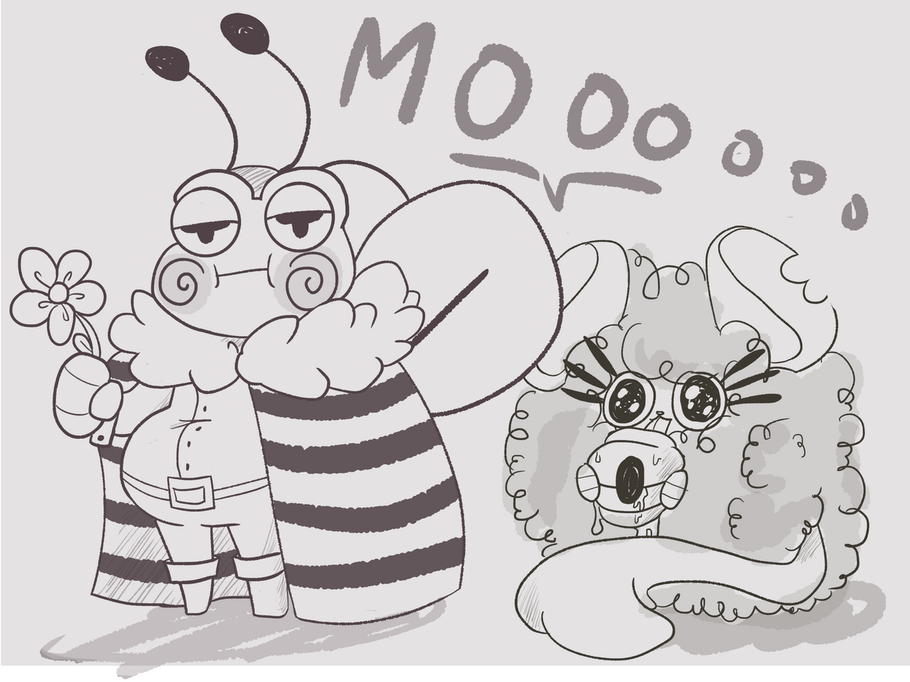 Sketch with simple shadowing